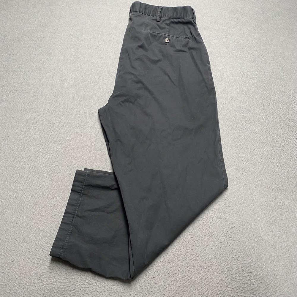 Polo Ralph Lauren Pants Mens 35x26 Black Chino Casual 100% Cotton Straight‎ Leg
